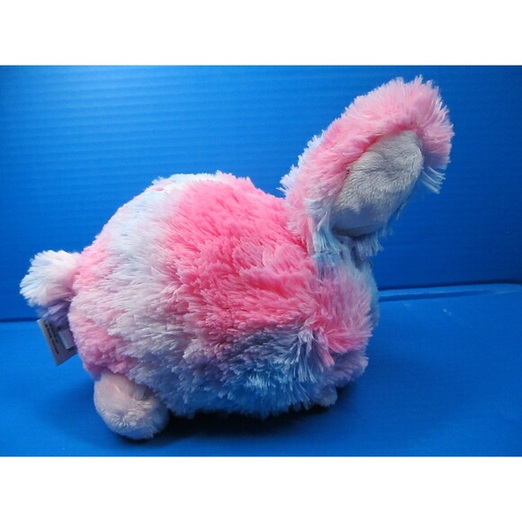 Squishable Cotton Candy Bunny Rabbit Plush Sewn Eyes Stuffed Animal 10" w/Tag - Picture 7 of 10